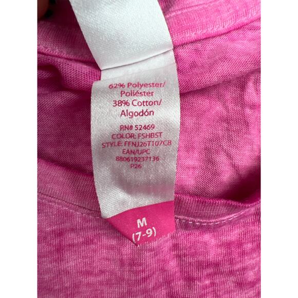 No Boundaries Junior Medium 7/9 Pink LOVE Heart Print Tank Top Work Out Gym Top - Picture 5 of 6